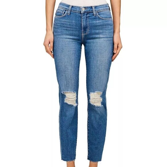 NWT L'AGENCE El Matador French Slim Cropped Jeans - Size 25 - Picture 1 of 8